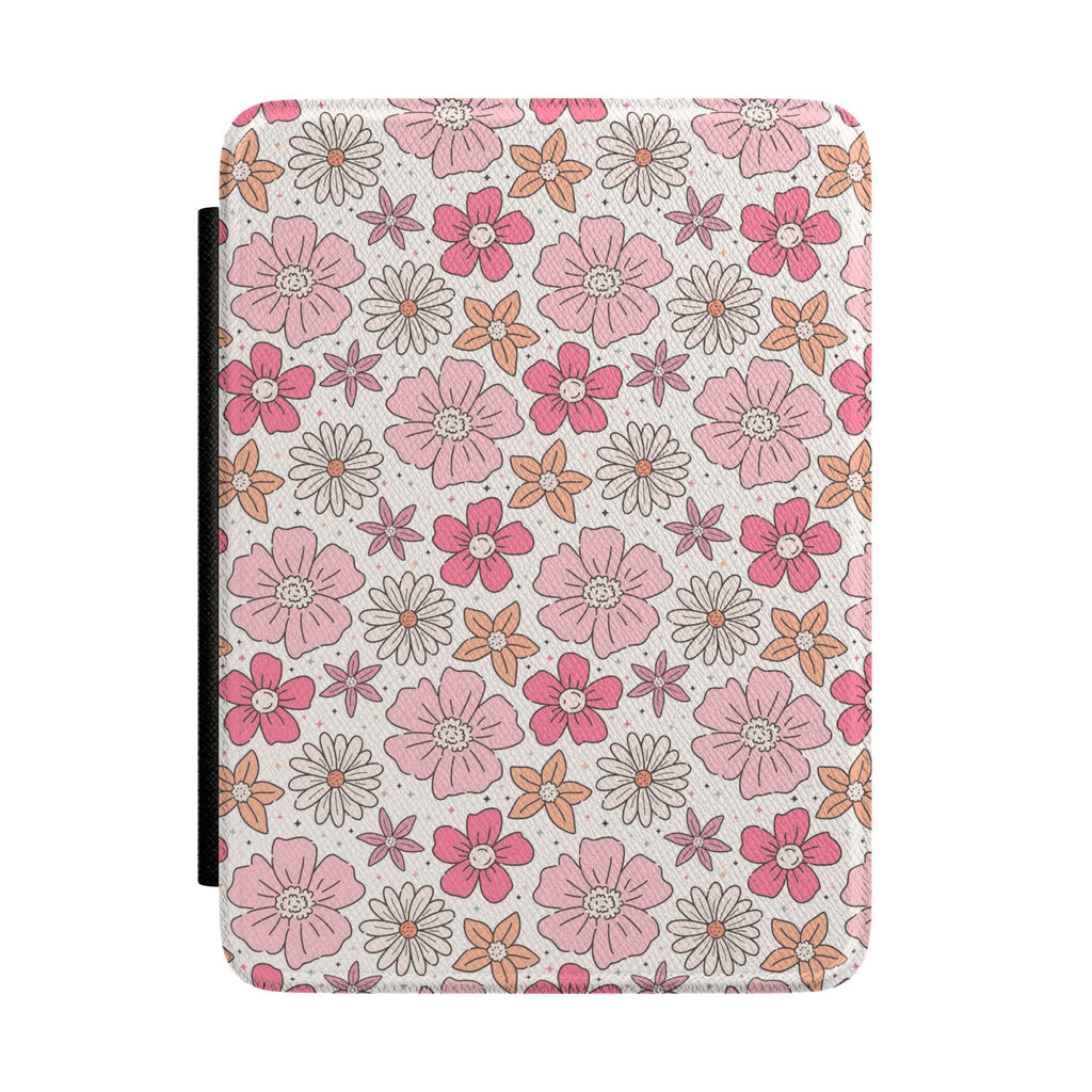 Floral Pink Pattern Kindle Case