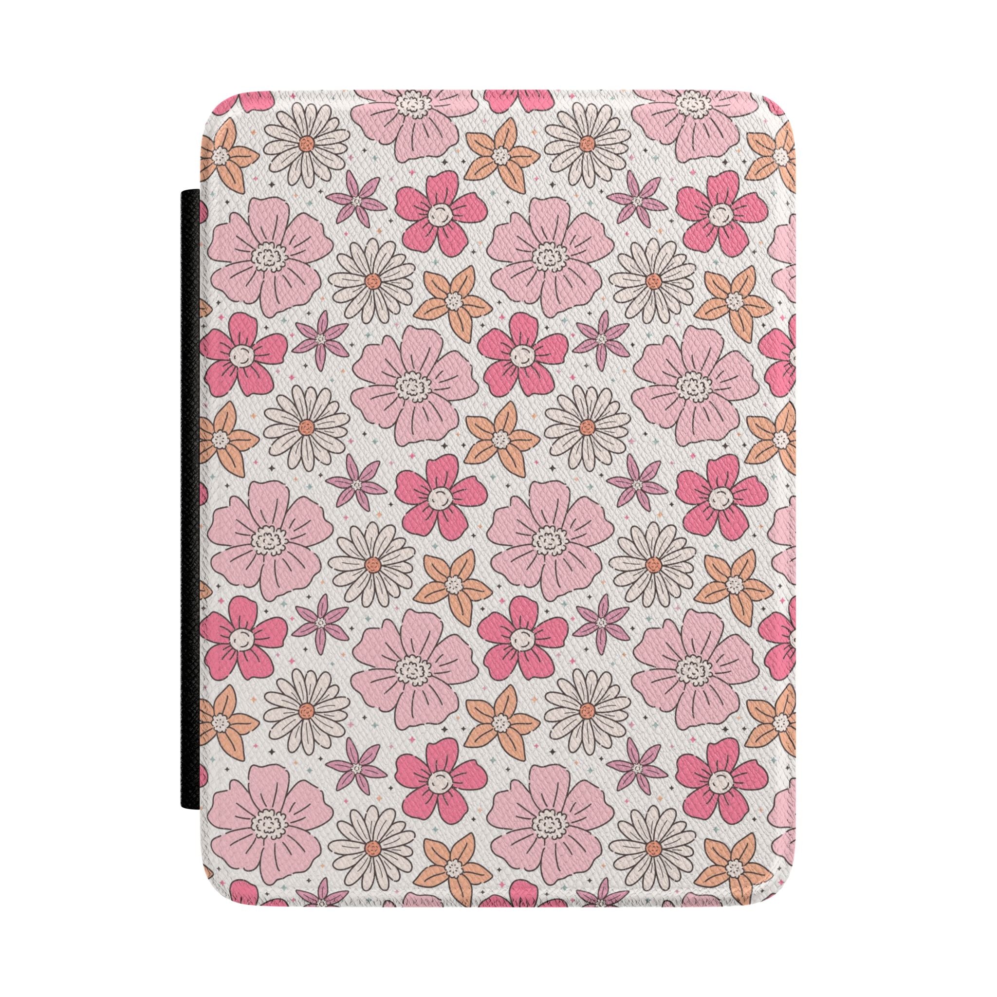 Floral Pink Pattern Kindle Case