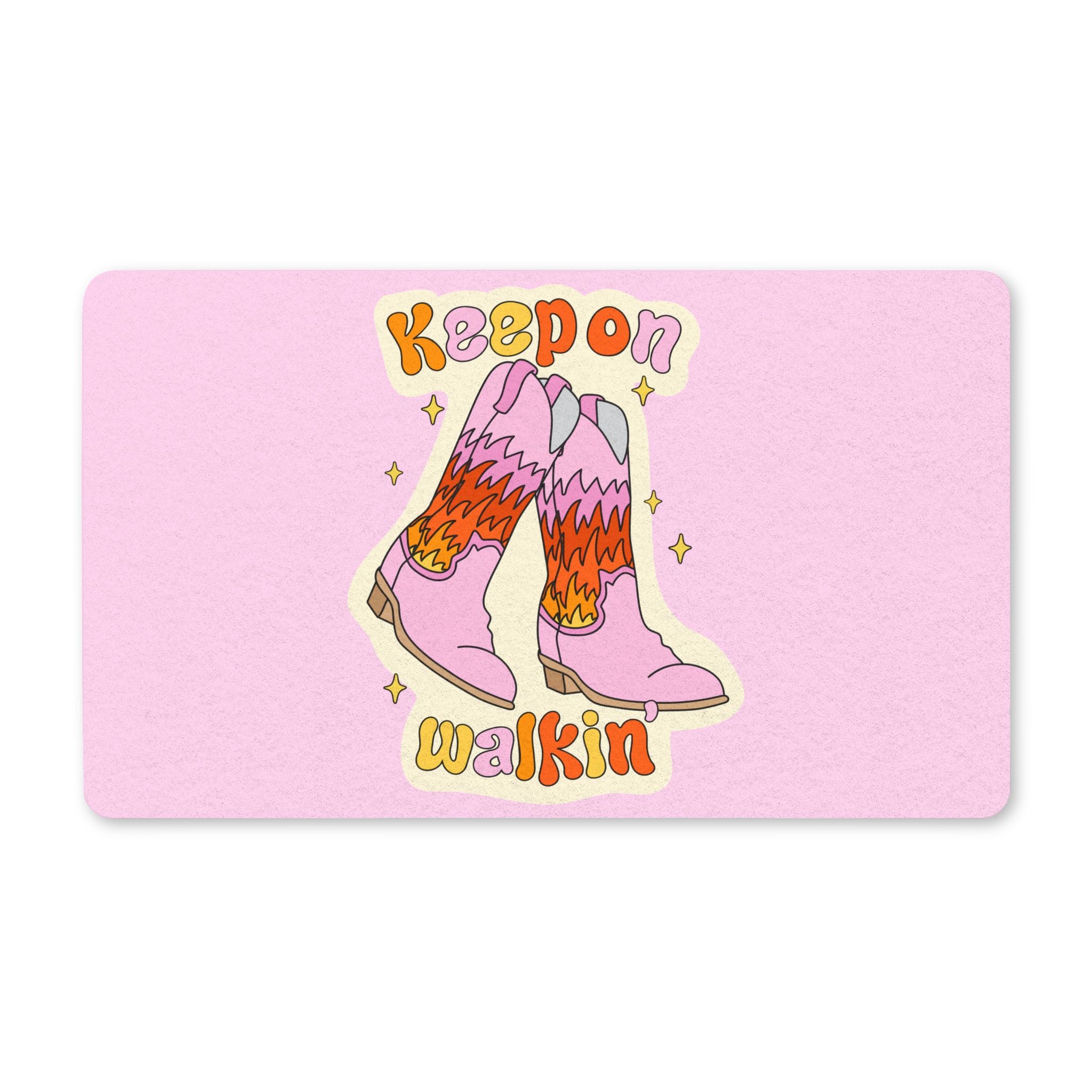 'Keep on Walkin' - Polyester Doormat